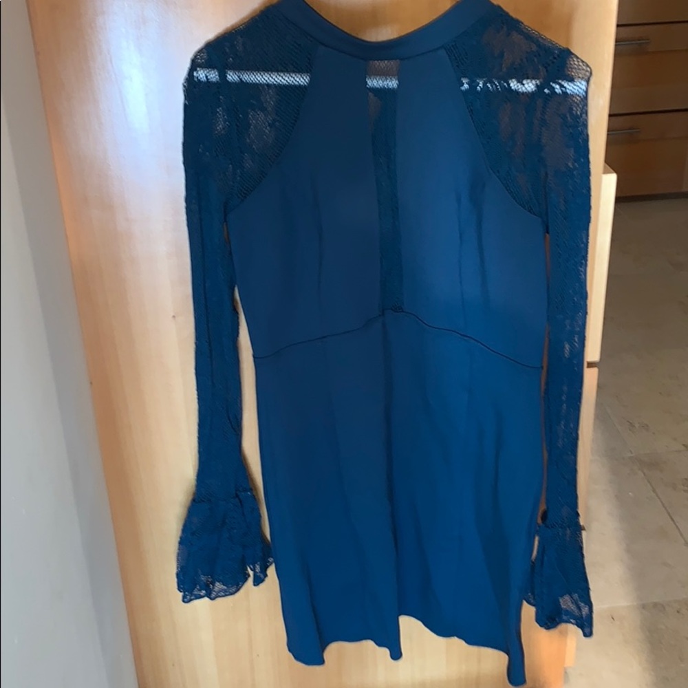 Free People teal jewel dress